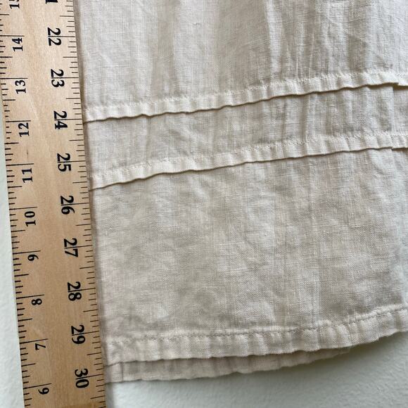 Bryn Walker 100% Linen Pants Size XXL Light Beige Wide Leg Full Length Lagenlook - Picture 12 of 12